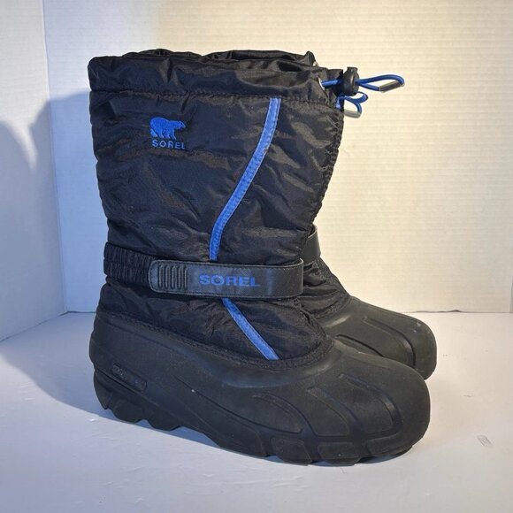 Sorel Men 7 EU 40 Black Blue Snow Winter Boots Insulated Waterproof With Strap main image 4